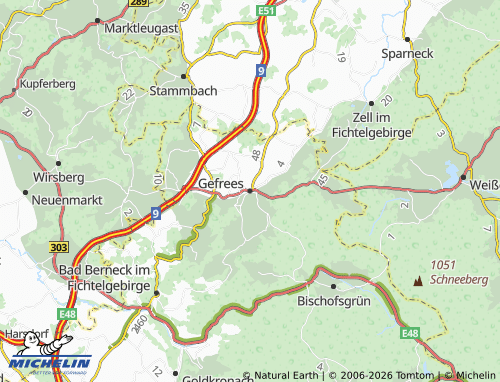 MICHELIN Gefrees map - ViaMichelin