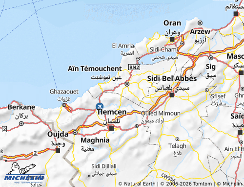 MICHELIN Ayn Keehil map - ViaMichelin