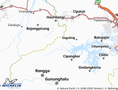 MICHELIN Sirnagalih map - ViaMichelin