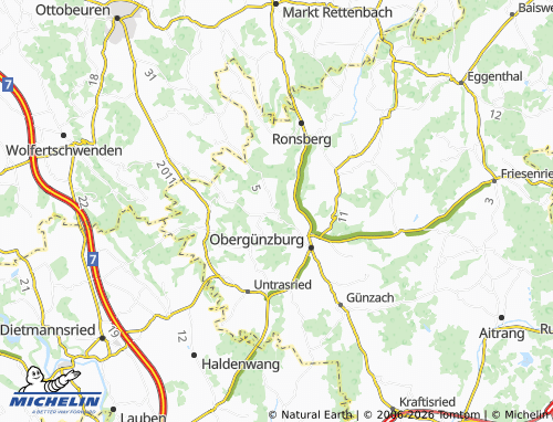 MICHELIN Berg map - ViaMichelin