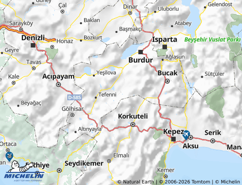 Mapa MICHELIN Kemer - ViaMichelin