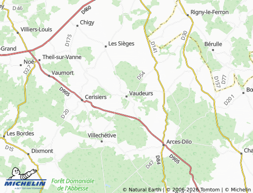Mappa MICHELIN Vaudeurs - ViaMichelin