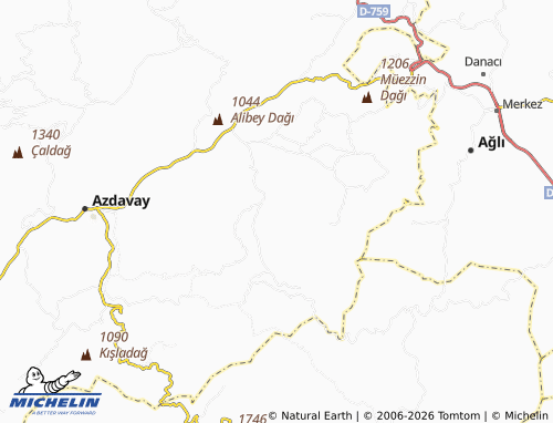 Mappa MICHELIN Üyük - ViaMichelin