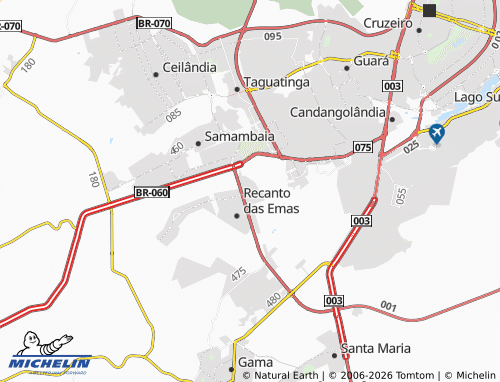 Carte MICHELIN Riacho Fundo II - ViaMichelin