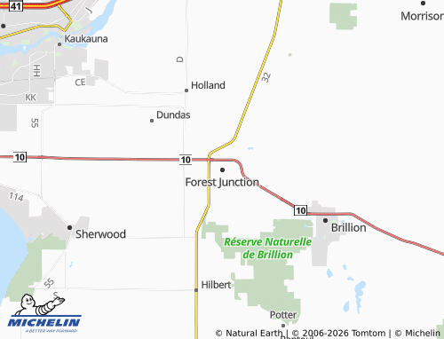 Mapa MICHELIN Forest Junction - ViaMichelin