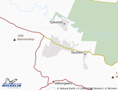 MICHELIN-Landkarte Badfontein - ViaMichelin