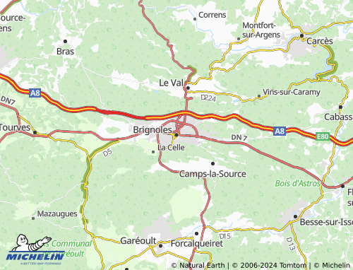 MICHELIN Brignoles Map ViaMichelin MICHELIN Brignoles Map ViaMichelin