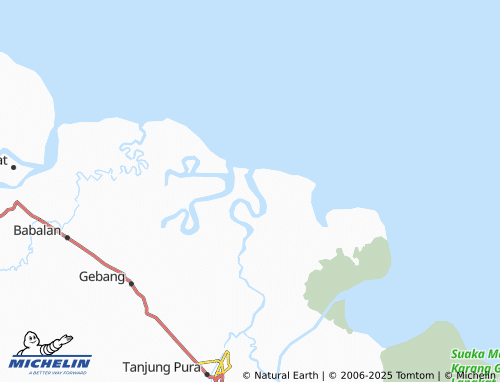 MICHELIN Kwala Gebang map - ViaMichelin