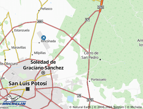 Mapa MICHELIN Palma de La Cruz - ViaMichelin