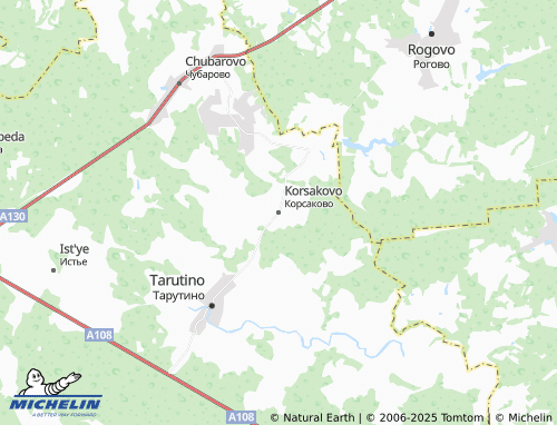 MICHELIN Korsakovo map - ViaMichelin