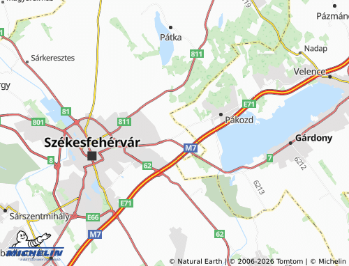 Mappa MICHELIN Kisfalud - ViaMichelin