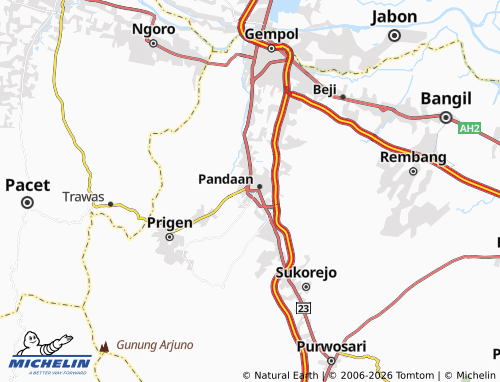 Carte MICHELIN Petungasri - ViaMichelin