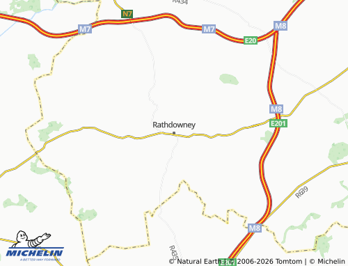 Mapa MICHELIN Rathdowney - ViaMichelin