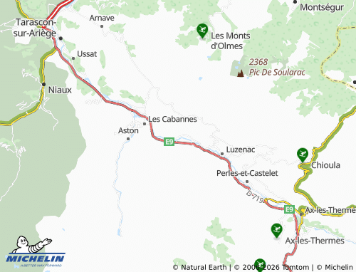 MICHELIN Vèbre map - ViaMichelin