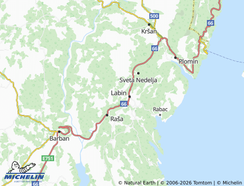 Mapa MICHELIN Vinež - ViaMichelin