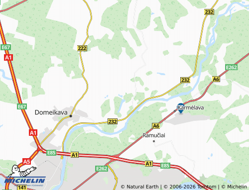 MICHELIN Šatijai map - ViaMichelin
