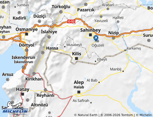 Kaart MICHELIN Kilis - ViaMichelin