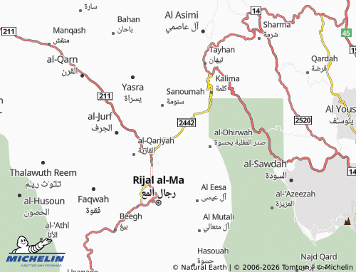 MICHELIN-Landkarte Ghanama - ViaMichelin