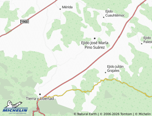 MICHELIN Nueva Independencia map - ViaMichelin
