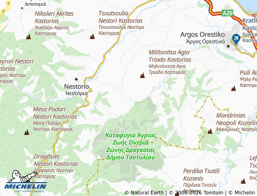 MICHELIN Melanthio map - ViaMichelin