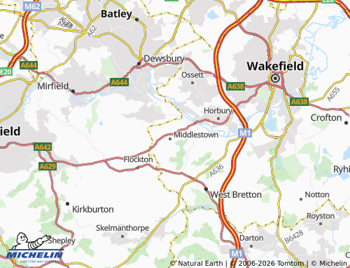 Mapa MICHELIN Middlestown - ViaMichelin