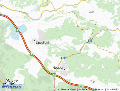 Mapa MICHELIN Kozarice - ViaMichelin