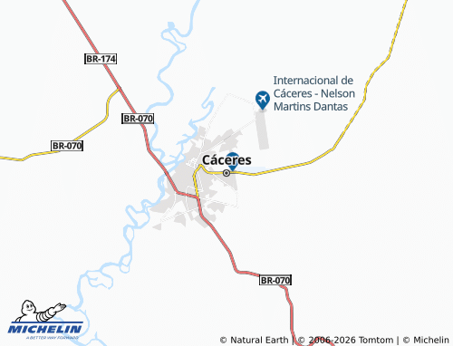 MICHELIN Cáceres map - ViaMichelin