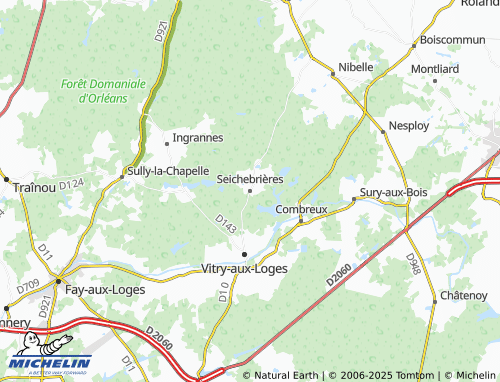 Carte MICHELIN Seichebrières - ViaMichelin