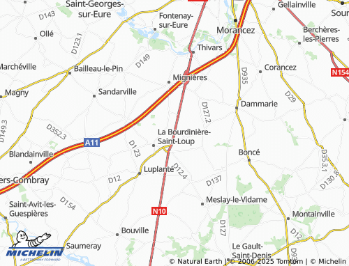 MICHELIN Le Temple map - ViaMichelin