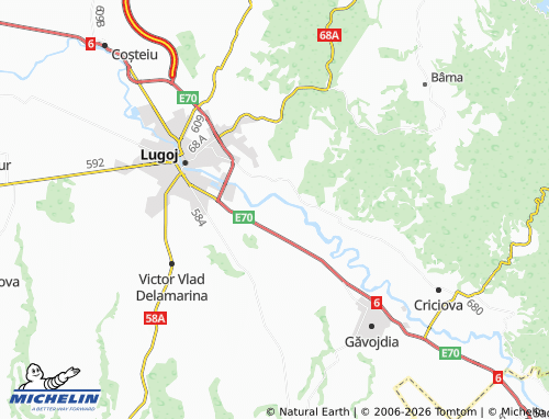 Carte MICHELIN Lugojel - ViaMichelin