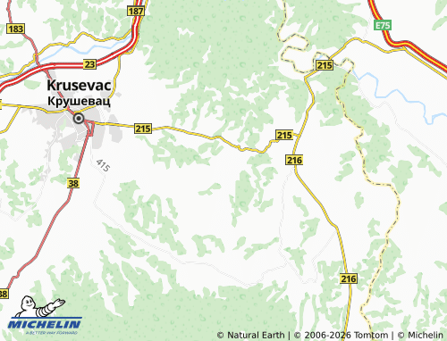 Mapa MICHELIN Mali Šiljegovac - ViaMichelin