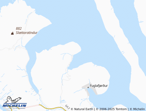 MICHELIN Oyndarfjørður map - ViaMichelin