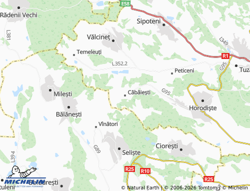 Mappa MICHELIN Căbăiești - ViaMichelin