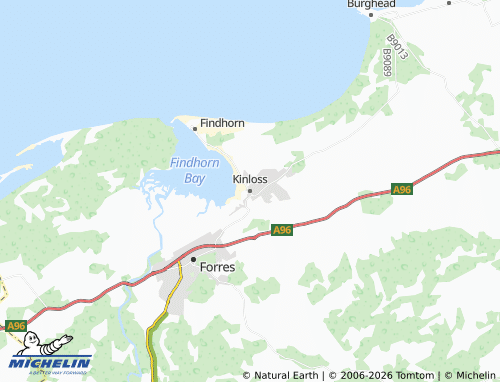 Carte MICHELIN Kinloss - ViaMichelin