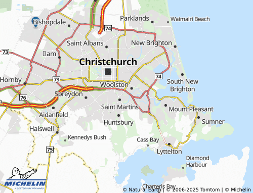 Mappa MICHELIN Opawa - ViaMichelin