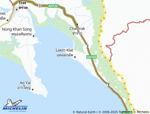 MICHELIN Laem Klat map - ViaMichelin