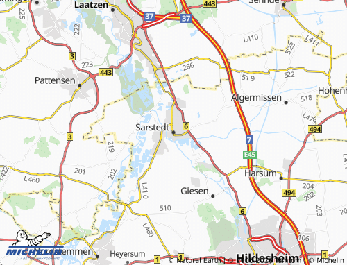 MICHELIN Sarstedt map - ViaMichelin