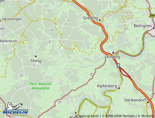MICHELIN Erlingshofen map - ViaMichelin