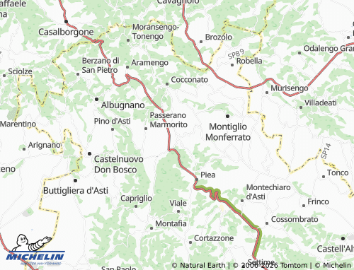Mappa MICHELIN Piovà Massaia - ViaMichelin