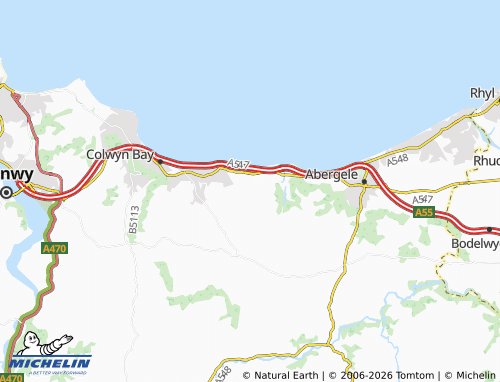 Mappa MICHELIN Llysfaen - ViaMichelin