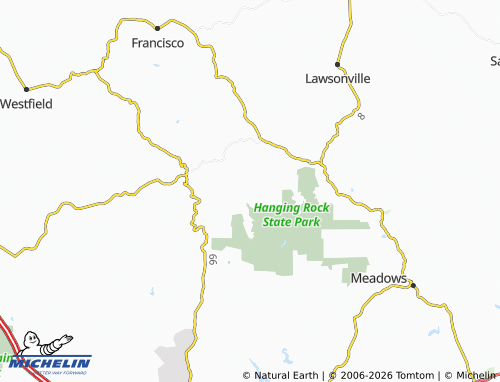 Carte MICHELIN Moores Springs - ViaMichelin