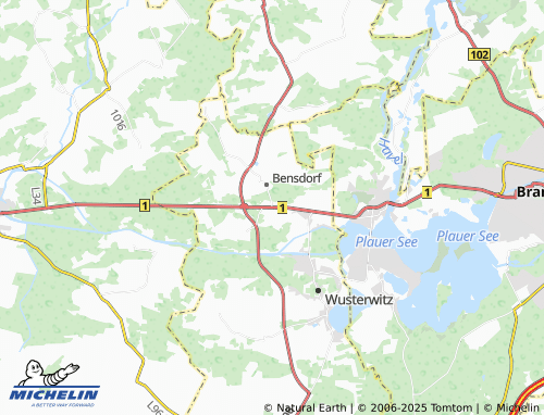 MICHELIN-Landkarte Neubensdorf - ViaMichelin