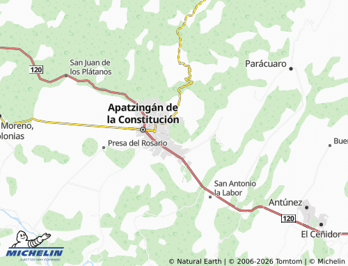 Mapa MICHELIN Lomas del Pedregal - ViaMichelin