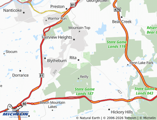 Mappa MICHELIN Rita - ViaMichelin