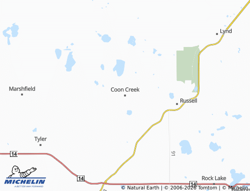 Carte MICHELIN Coon Creek - ViaMichelin