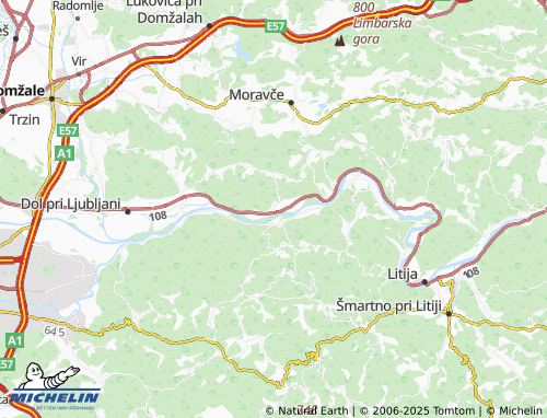 MICHELIN Senožeti map - ViaMichelin