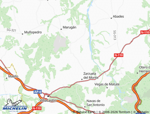 MICHELIN Monterrubio map - ViaMichelin
