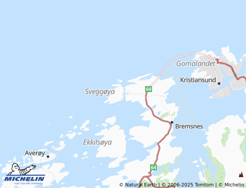 MICHELIN Sveggen map - ViaMichelin