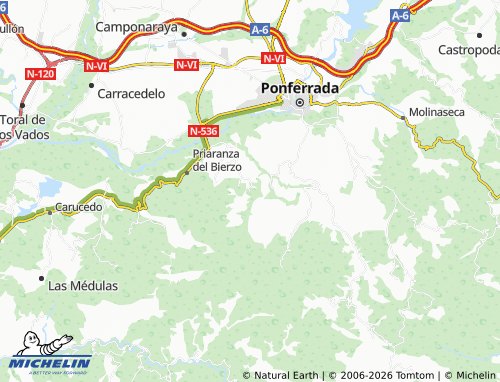 MICHELIN Ozuela map - ViaMichelin
