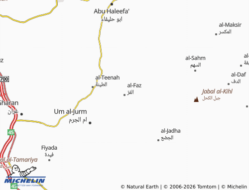 Carte MICHELIN al-Faz - ViaMichelin